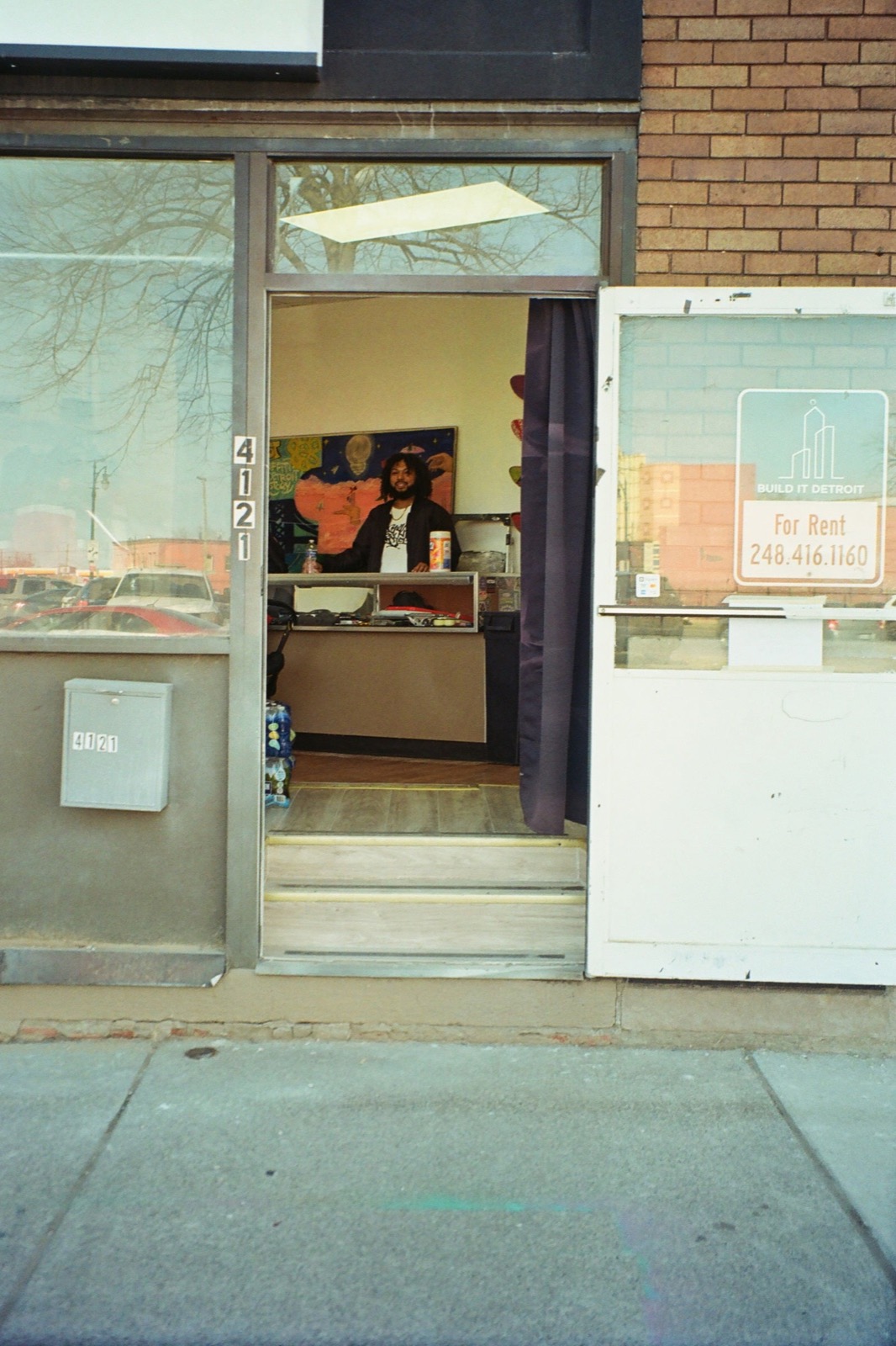 The Street Wheels storefront counter and entrance at 4121 Cicotte St